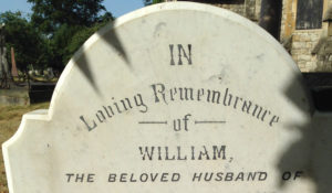 image of headstone for rowland brothers Memorial masonry services in croydon