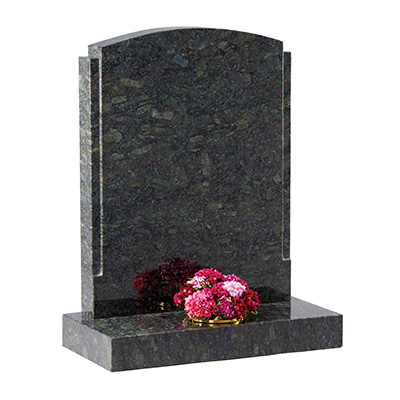 image of a butterfly granite headstone for a product listing for a headstone