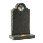 Jade Green Granite with Stained Glass Ornament | Rowland Brothers