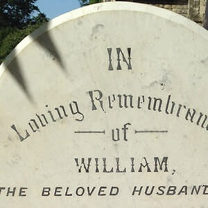Image of a headstone croydon for rowland brothers memorial masonry in croydon